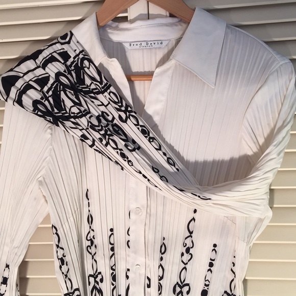 Fred David stretch blouse - Picture 1 of 5